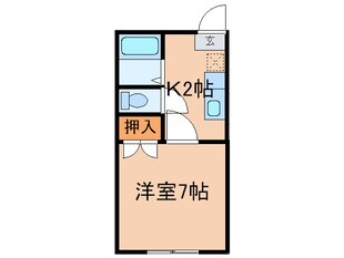 ﾃﾞｭｴﾙ木屋瀬Ⅱの物件間取画像